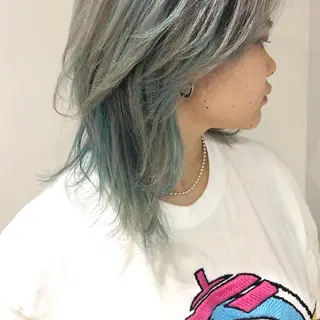 セミロング カラー spooopy所属・🕊大垣 めぐみ🕊のヘアスタイル