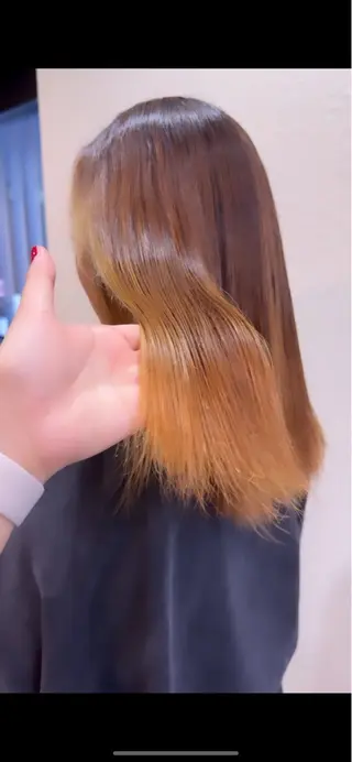 ロング カラー カーリーパーマ/ 透明ｶﾗｰ/MIKUのヘアスタイル