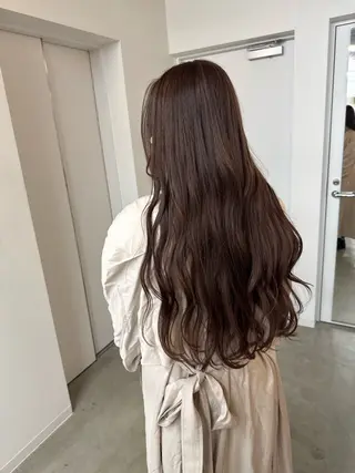 ロング カラー 透明感ワンカラー梅田 ダブルカラー/川上のヘアスタイル