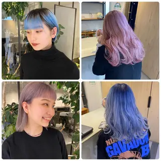 セミロング カラー ヘアアレンジ monolith所属・石山涼太 【monolith】のヘアスタイル