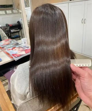 ロング パーマ AngeBay.NaHa所属・饒平名 知也のヘアスタイル