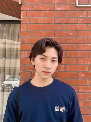 ショート カラー メンズ 保坂 駿太郎のヘアスタイル