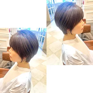 ショート カラー Realme  京都四条烏丸ドゥエby  yk所属・小塚 耀介✂︎ ショートボブ特化のヘアスタイル
