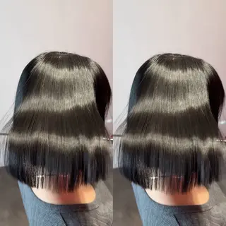 ショート カラー 莉乃/縮毛矯正/髪質 改善/艶カラーのヘアスタイル