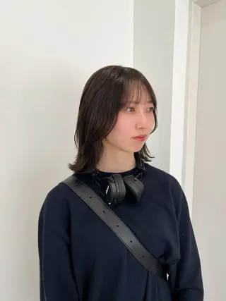 ミディアム モテヘア/グレージュ /ボブ/前原汐🎐のヘアスタイル