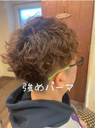 パーマ 大鹿 数馬のヘアスタイル