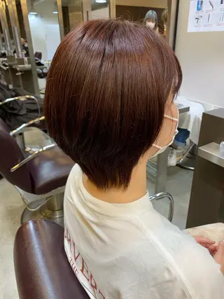 ショート カラー 平野 優奈のヘアスタイル