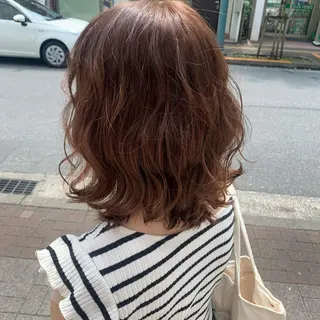 ミディアム 韓国ヘア🦋 MIYUのヘアスタイル