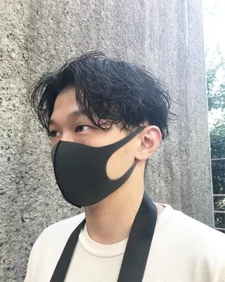 パーマ ヘアアレンジ メンズ ainico+所属・メンズ特化✂️栗原 侑也のヘアスタイル