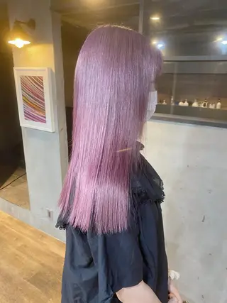 ロング カラー yori SAPPORO所属・yoriダブルカラー 代表すがわらのヘアスタイル