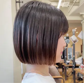ショート 銀座/前髪顔まわり/ 透明感カラー/danのヘアスタイル
