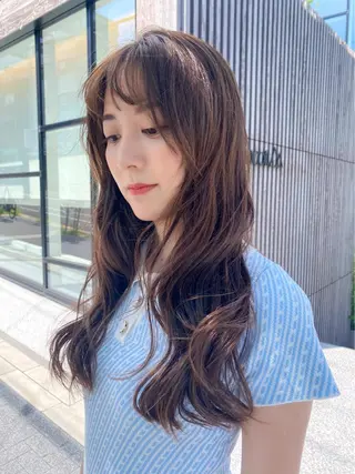 ロング カラー ヘアアレンジ ✨似合わせカラー 阿部賢✨のヘアスタイル