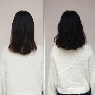 パーマ ミディアム ブリーチ/ヘアケア/ 艶髪/イギチハルのヘアスタイル