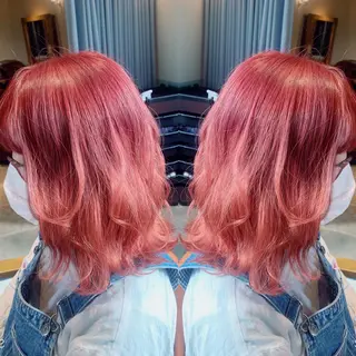 ミディアム カラー 韓国🇰🇷 ✂︎hair 内田愛のヘアスタイル