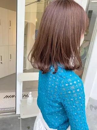 ミディアム カラー ハイトーン×似合わせ 🌱中川慎之介のヘアスタイル