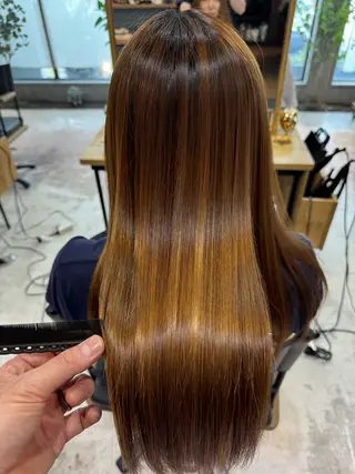 ロング 岡崎/髪質改善/ ハイトーン/鈴木進のヘアスタイル