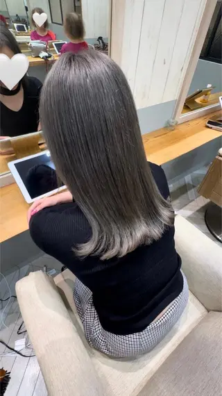 セミロング カラー 🫧韓国ミディアム カット🫧/ナナミのヘアスタイル