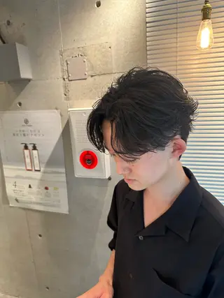 パーマ メンズ 💎メンズカット ／フェザー／細野💎のヘアスタイル