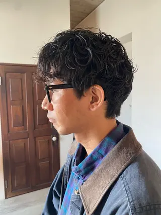 ショート パーマ メンズ 今泉 颯太/room3のヘアスタイル