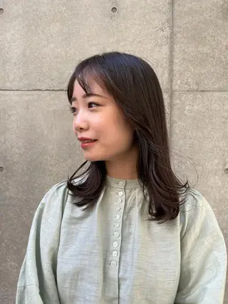 セミロング カラー ツヤ美髪💐 髪質改善/高山愛来のヘアスタイル