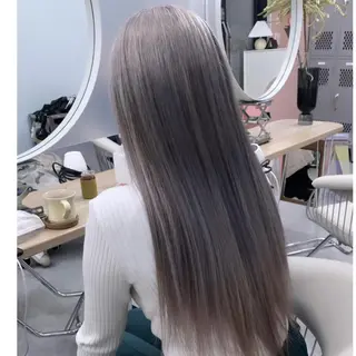 ロング カラー メンズ soi所属・ケアブリーチ/ツヤ髪 /ハイトーン/西村のヘアスタイル