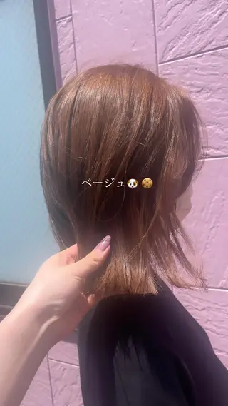 セミロング カラー ミシェル /韓国ヘア🕊️のヘアスタイル