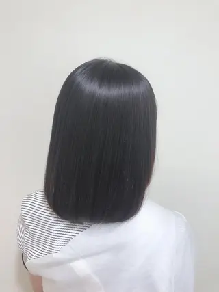 ミディアム パーマ 梅木 潤【韓国ヘア/ 艶髪/透明感カラー】のヘアスタイル