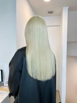 ロング カラー ブロンド・ハイトーン ／遠藤将太のヘアスタイル