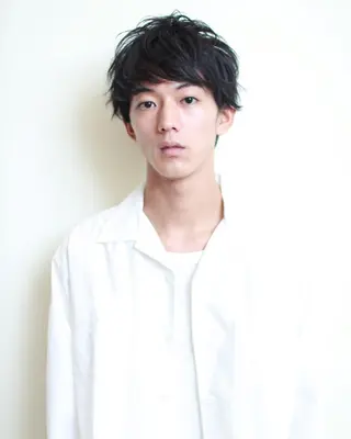 ショート カラー パーマ ヘアアレンジ メンズ 【ツヤ髪美容師】 ツダケイスケのヘアスタイル