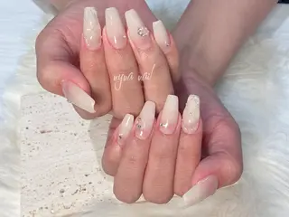 ネイル 花 火のネイルデザイン