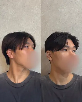 ショート パーマ メンズ 韓国メンズヘア/ ダウンパーマ/歩夢のヘアスタイル
