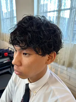 ショート メンズ メンズパーマ 宮本礼慈のヘアスタイル