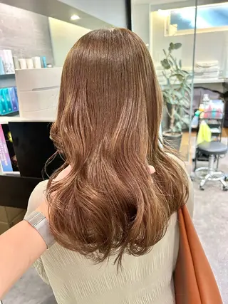セミロング カラー 🎀ヘアセット透明感 /REINA🎀のヘアスタイル