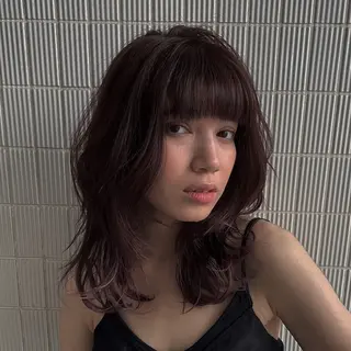 ミディアム カラー パーマ HIROTO ・のヘアスタイル