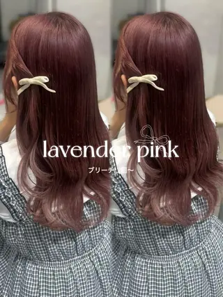 ロング カラー 🩰ピンクベージュ 💞midori💞のヘアスタイル