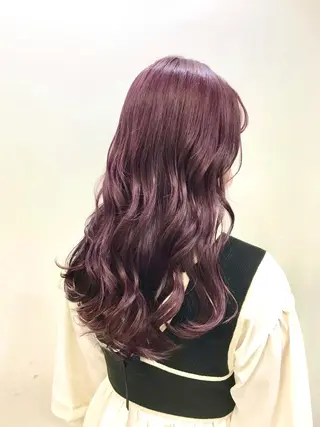 ロング カラー 横山 奈央のヘアスタイル