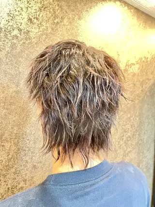 ショート メンズ メンズパーマ特化 カバヤマ　リョウのヘアスタイル