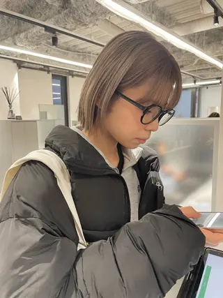 ミディアム 裕千/くびれヘア/ 韓国風ヘア/顔まわりのヘアスタイル