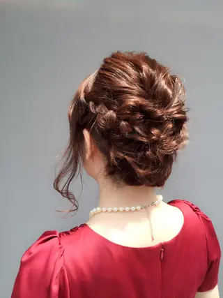 ヘアアレンジ 韓国ヘア✨グレージュ カラーasamiのヘアスタイル