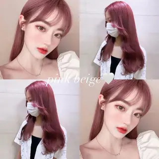 ロング カラー ブリーチなしWカラー 🎀韓国ヘア/amiのヘアスタイル