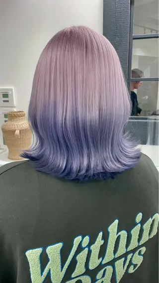 ミディアム カラー 八幡 空乃のヘアスタイル