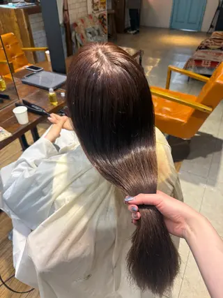 ロング カラー ヘアアレンジ 💞艶カラー/ ブリーチ💞ユウカのヘアスタイル