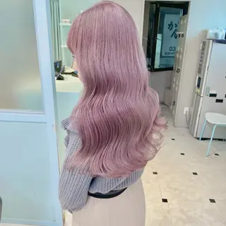 ロング カラー ハイトーン/韓国 レイヤー/るか🎀のヘアスタイル