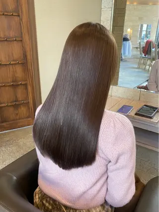 ロング カラー 中村 朱里のヘアスタイル