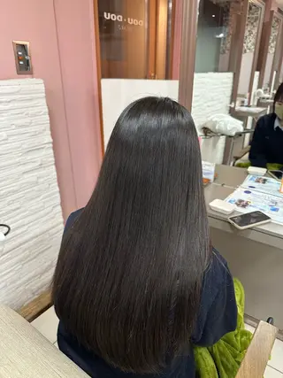 ロング 髪質改善/縮毛矯正 /Yushinのヘアスタイル