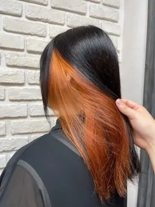 ロング カラー 金子 明日香のヘアスタイル