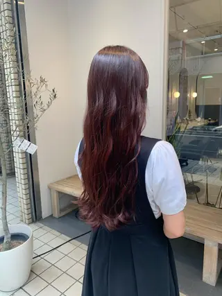 ロング カラー 🥀韓国ヘア🥀 宮津真菜のヘアスタイル