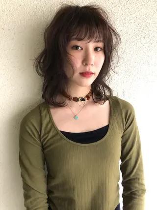 ロング カラー Pia hair Design Yakuin所属・Pia ツボイ ケイタのヘアスタイル