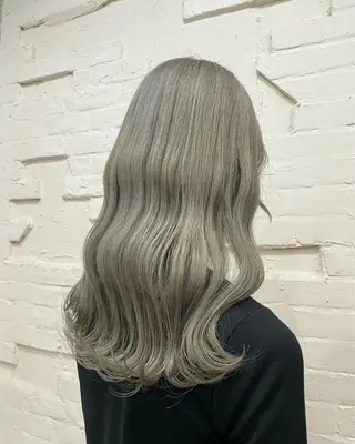 ロング カラー ヘアアレンジ 【ピンク/韓国ヘア/ ヘアセット】亜海のヘアスタイル