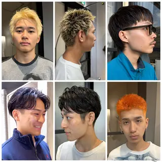 メンズ sho メンズカット　パーマのヘアスタイル